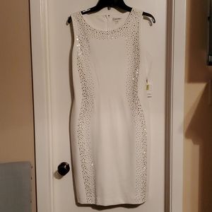 Sleeveless White Calvin Klein Dress